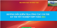 Tập huấn trực tuyến về nghiệp vụ kiểm tra công tác coi thi Kỳ thi tốt nghiệp THPT năm 2021