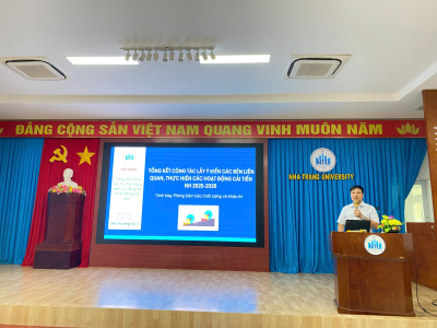 Trường Đại học Nha Trang tổ chức Hội nghị tổng kết công tác lấy ý kiến các BLQ NH 2024-2025 và triển khai kế hoạch NH 2025-2026