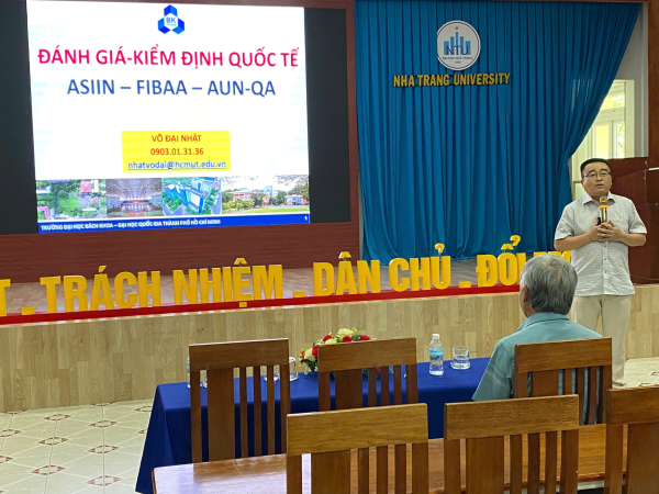 Trường Đại Học Nha Trang tổ chức Chương trình giới thiệu và chia sẻ kinh nghiệm kiểm định chất lượng giáo dục theo tiêu chuẩn quốc tế