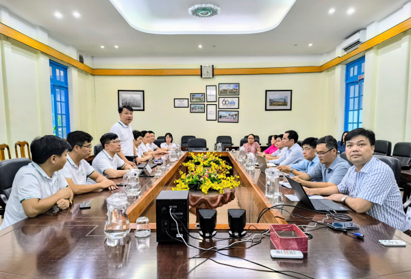 Trường Đại học Nha Trang đã tổ chức buổi tiếp đón Viện Đào tạo số và Khảo thí - Đại học Quốc gia Hà Nội đến thăm và làm việc